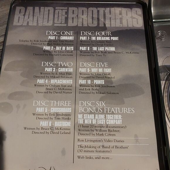 Band of Brothers  DVD  6 disc set  Opened but never watched - Picture 9 of 11